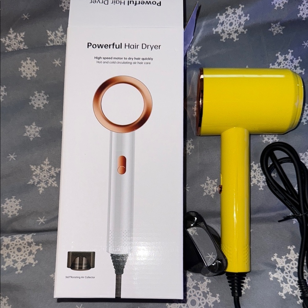 Powerful Yellow  Hair Dryer